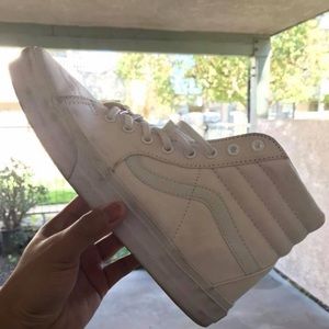 Canvas true white sk8 hi Vans